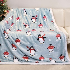 Lomsoe Cozy Printed Blanket Blanket, Flannel Throw Size for Home Decoration, Ultra Soft Throw, Christmas Light. - 1 of 4