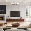 POVISON 95" Modern Wood TV Stand, Minimalist Slatted Entertainment Center,Media Console, TV Console, Perfect for 85-inch TVs - 3 of 4