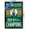 Trends International NBA Boston Celtics - 2024 NBA Finals Team Logo Framed Wall Poster Prints - 3 of 4