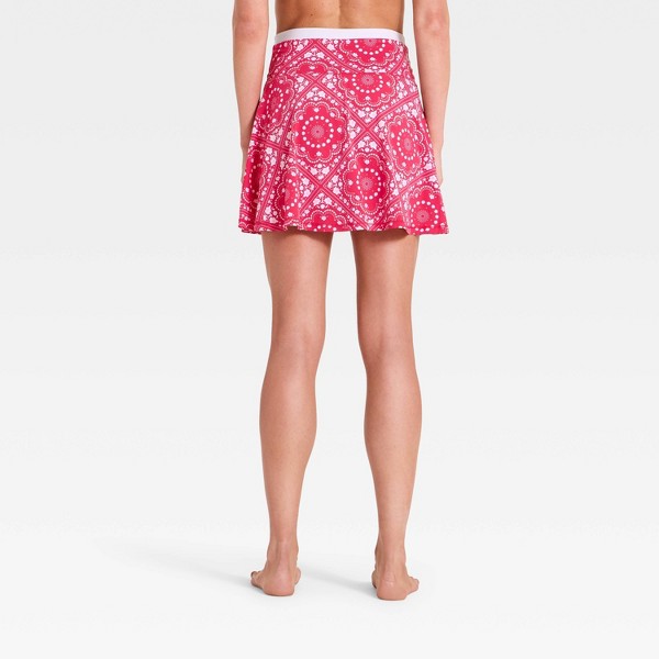 Falda short de cintura cruzada media suave para mujer 14.5" - All In Motion™ 2