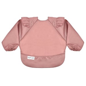 Tiny Twinkle Mess-Proof/Waterproof Long-Sleeve Baby Bib, Machine Washable Smock for Eating - 1 of 4