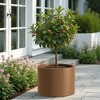PexFix 15.5" x 20" Heavy Duty Corten Steel Round Raised Garden Bed Brown Planter Box for Outdoor Vegetables Flowers Herbs - 3 of 4