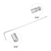 Unique Bargains SAE Ball End Tip L-Shaped Long Arm Hex Key Wrenches 2 Pcs - 3 of 4