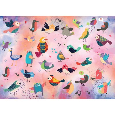 Brain Tree - Birds 1000 Piece Puzzles for Adults-Jigsaw Puzzles-With 4 Puzzle Sorting Trays- Random Cut - 27.5"Lx19.5"W