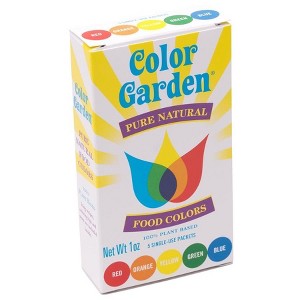 Multi Pack Natural Food Coloring by Color Garden  -  5(6g) Packets Box - 1 of 1