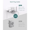 Itopfox US to UK Ireland Plug Adapter, Type G Power Adapter with 3 AC Outlets and 3 USB Ports (1 USB C), Travel Essentials for USA to Dubai Scotland - 3 of 4