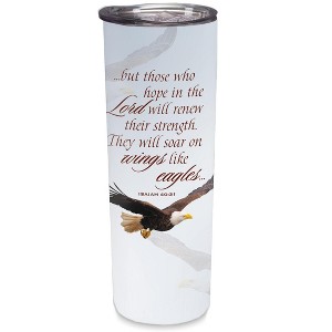 Elanze Designs Soar Eagles Wings Sky Blue 20 ounce Stainless Steel Travel Tumbler - 1 of 4