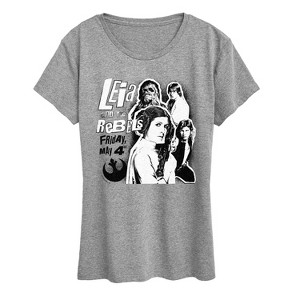 Women's - Star Wars - Leia And The Rebels Short Sleeve Graphic T-Shirt - 1 of 4