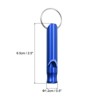 Unique Bargains Aluminum Alloy Camping Hunting Outdoor Survival Signal Whistles with Keychains 5 Pcs - 2 of 4