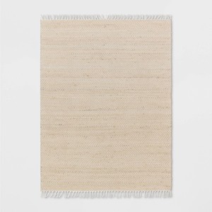 Handloom Woven Area Rug Natural/Ivory - Threshold™ - 1 of 4