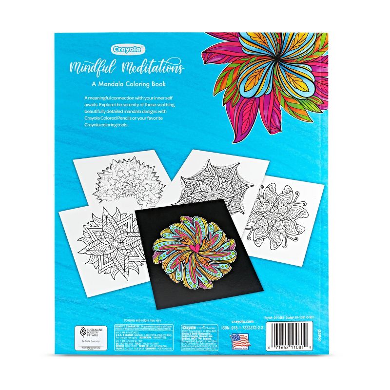 Crayola Mindful Mediations Mandala Coloring Book, 4 of 5