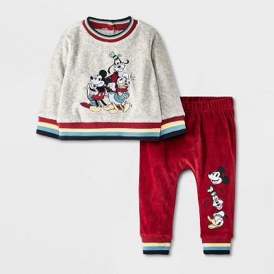 Vtg Disney selling Mickey Mouse Velour Track Suit 2 Piece Jacket & Pants Size Medium NWT