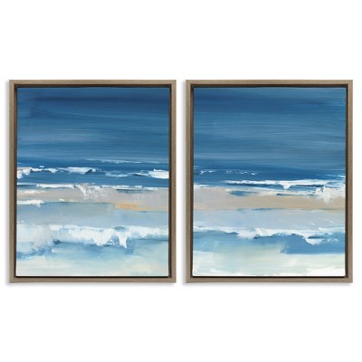 Stupell Industries Crashing Beach Wave Shore, 17" x 21"