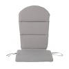 Okak Outdoor Chair Cushions with Water-Resistant Cover, Patio Chair Cushions with No-Slip Ties, Outdoor Cushions for Adirondack - 2 of 4