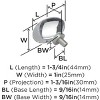 Amerock Glacio Oval Cabinet or Furniture Knob - 3 of 4