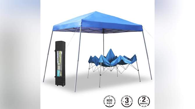 Outdoor Patio Pop-Up Canopy Tent with Wheeled Bag - Captiva Designs, 2 of 8, play video