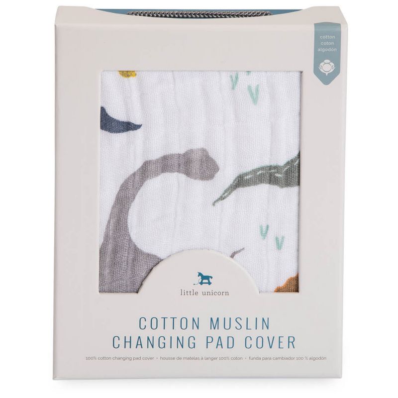 Little Unicorn Cotton Muslin Changing Pad Cover, 2 of 9