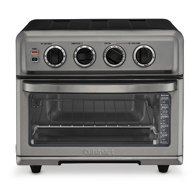 Cuisinart Air Fryer Toaster Oven with Grill - Black Stainless - TOA-70BKS: 1800W, 3-Year Warranty, Dishwasher-Safe Parts