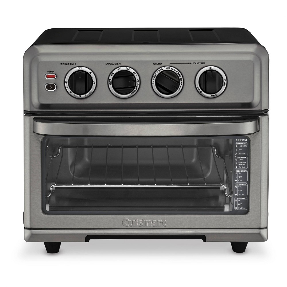 Photos - Toaster Cuisinart Air Fryer  Oven with Grill - Black Stainless - TOA-70BKS 
