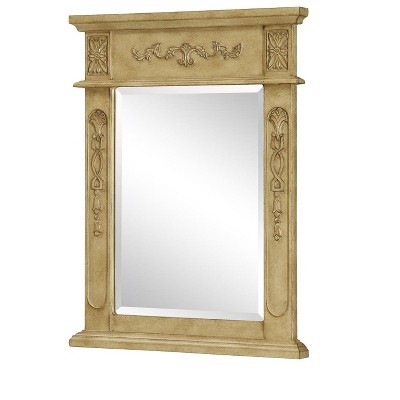 Elegant Lighting Danville 22 In. Traditional Furniture: Mirror In Antique Beige