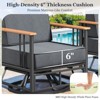 Outdoor Swivel Chairs High Back Swivel Patio Chairs Patio Swivel Glider Chairs - 4 of 4
