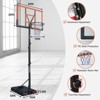 Sevobal Basketball Hoops Portable Basketball Goal System Height Adjustable with Stable Base for Backyard Gym, Black and Orange, 46.06"*30.91"*7.68" - 3 of 4