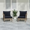 WestinTrends Avalon Outdoor Patio HDPE Sectional Sofa with Patio Cushions - 2 of 4