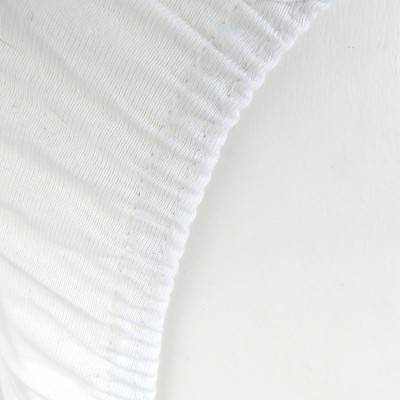 Handmade White Rose Savannah 100% Cotton Fitted Sheet For Standard Bassinet