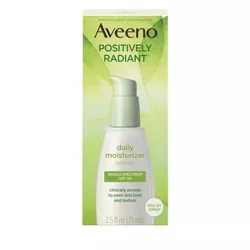 Aveeno Positively Radiant Daily Moisturizer with Soy - 2.5 fl oz - SPF 30