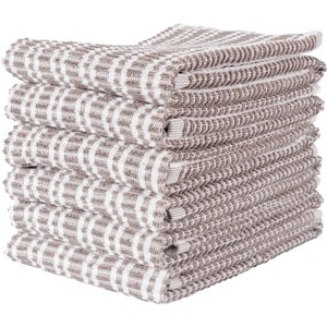 Set Of 6 Ripple Terry Kitchen Towel - 16" x  28" - 1 of 3
