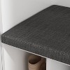 Famapy White Wood Hall Tree h With Shoe Bench  Shelves and 3-Double Hooks - 4 of 4