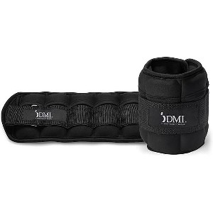 DMI Adjustable Wrist or Ankle Weights, 5 Removable Sand Pockets for Weight Adjustment, Max Weight of 10lbs, 2 X 5lbs - 1 of 4