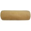 7"x18" Chelsea Luxe Velvet Neckroll with Piping and Button Oblong Throw Pillow - Edie@Home - 2 of 3