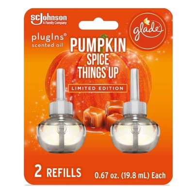Glade PlugIns Scented Oil Air Freshener Refills Pumpkin Spice Things Up - 2ct/1.34oz