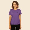 Dalix Smile Face Embroidered Soft Cotton Short Sleeve T Shirt Womens - 2 of 4