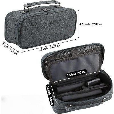 Pencil Case, Large Capacity Pencil Case Organizer; Double Zipper Storage Bag; Big Pencil Pouch