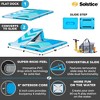 Solstice 10 Foot x 8 Foot Inflatable Convertible Floating Slide Dock Water Lounger Platform with Pump and Storage Bag for Lakes, Pools, and Rivers - 4 of 4