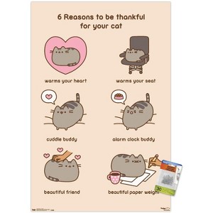 Trends International Pusheen - Thankful Unframed Wall Poster Prints - 1 of 4