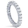 Pompeii3 Platinum 1ct Prong Diamond Eternity Wedding Ring - 2 of 4