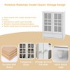 Okak Minimalist Sideboard Cabinet with 2 Glass Doors, Buffet Cabinet with 1 Drawer and 2 Shelves, Storage Cabinet for Dining Room, Living Room - 4 of 4