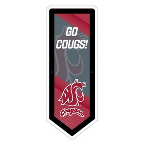 Evergreen Ultra-Thin Glazelight LED Wall Decor, Pennant, Washington State University- 9 x 23 Inches Made In USA - 1 of 4