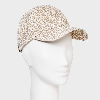 Leopard Print Baseball Hat - Universal Thread Cream - image 2