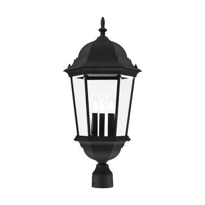 Livex Lighting Hamilton 3 - Light Post Light in  Textured Black