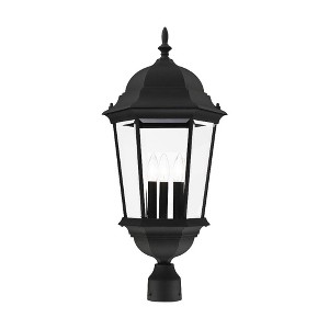 Livex Lighting Hamilton 3 - Light Post Light in  Textured Black - 1 of 2