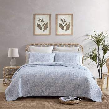 Distressed Water Leaves Cotton Quilt Set - Tommy Bahama