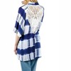 Women's Tie Dye Lace Crochet Back Duster - KORI - 3 of 4