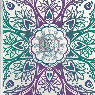 Mandala Heart Purple