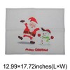 Unique Bargains Christmas Place Mats Linen Red White 13 " x 17.7 " 2Pcs - 3 of 4