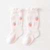 MyKids-Usa Baby Girl Floral Print Pattern Mesh Breathable High Tube Socks - 3 of 4