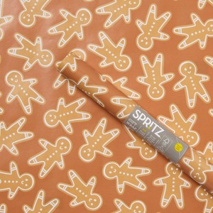 96"x30" Gingerbread Christmas Gift Wrapping Paper Brown - Spritz™ - 1 of 3